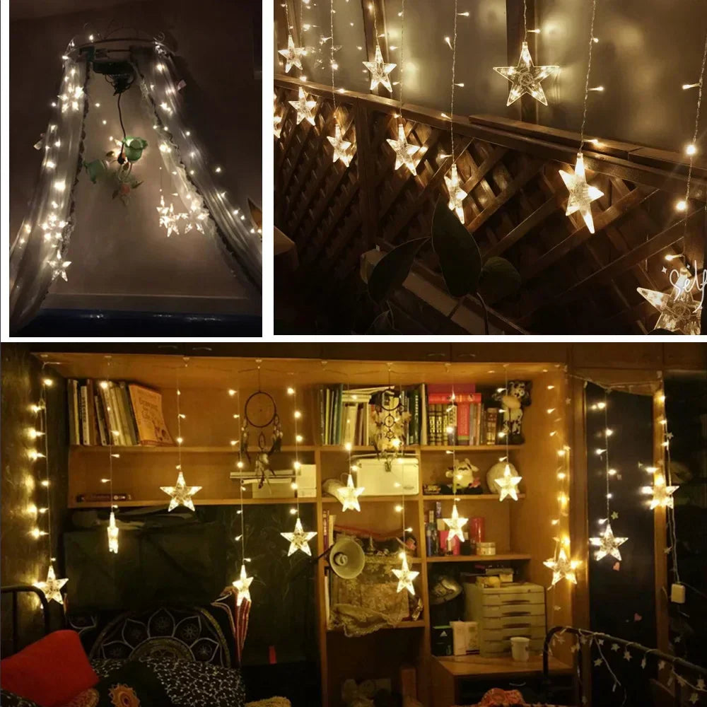 LumieresEtoilees - LED Star String Lights for Magical Decor