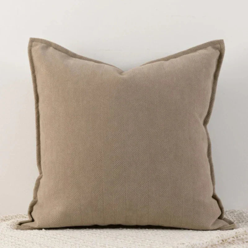 DuneWeave - Solid Color Chenille Cushion Cover for a Warm Interior