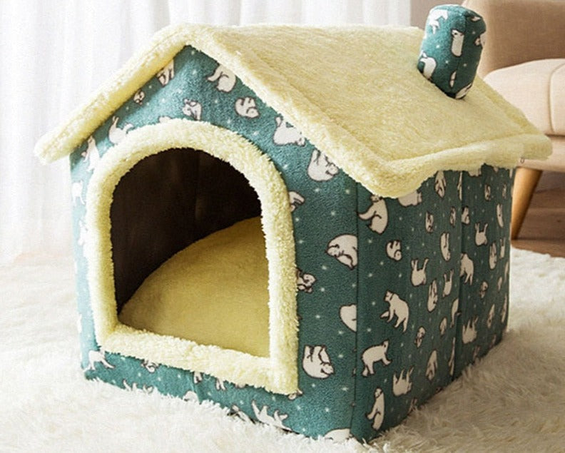 FluffyHaven - Cozy Pet House for Cats and Small Dogs
