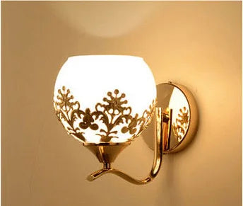 Saphira - Golden K9 Crystal LED Wall Sconce