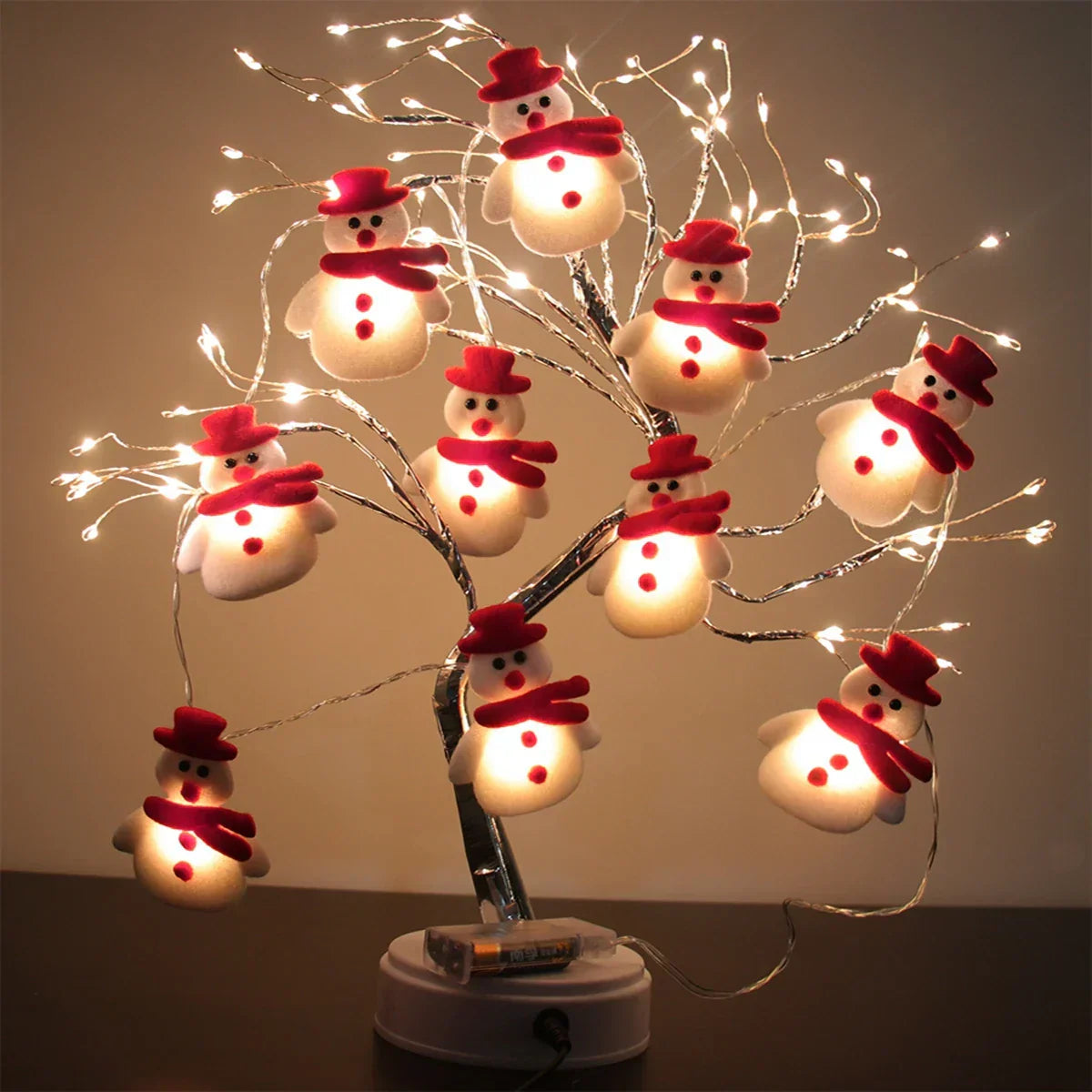 SnowmanTree - LED Snowman Christmas Light Garland