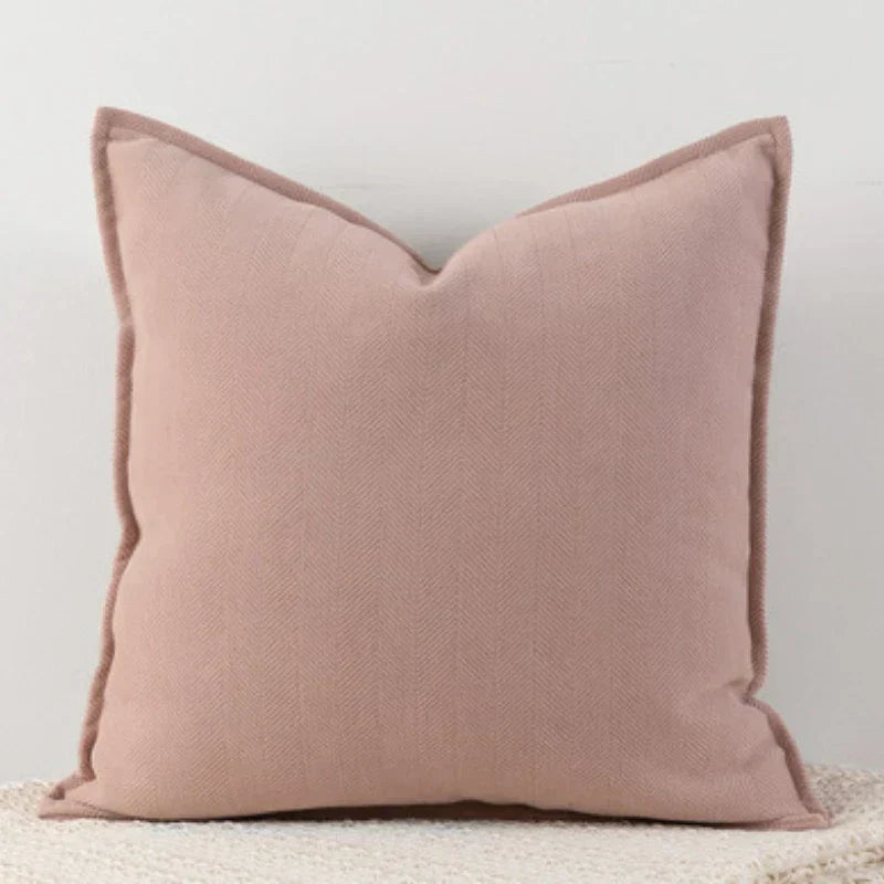 DuneWeave - Solid Color Chenille Cushion Cover for a Warm Interior