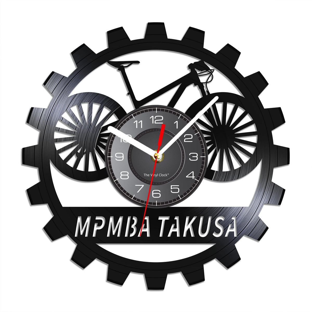 VinylCycle Clock - Recycled Vinyl Wall Clock with Color-Changing LED Lighting