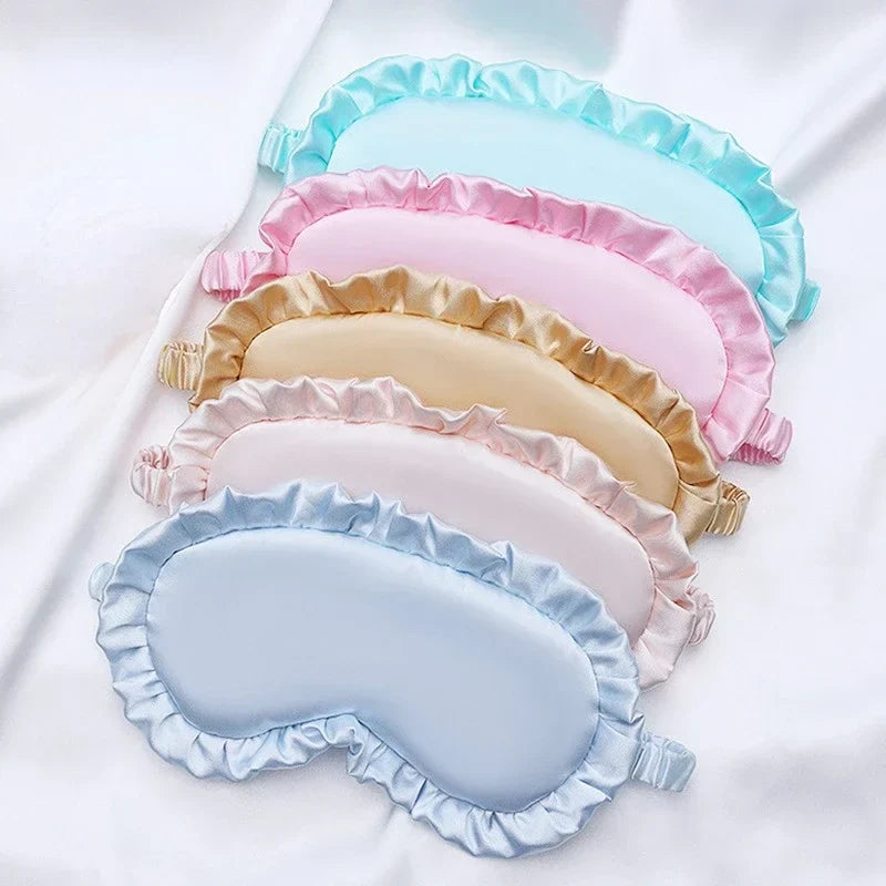 Ruffle - Soft Silk Sleep Mask with Delicate Ruffles