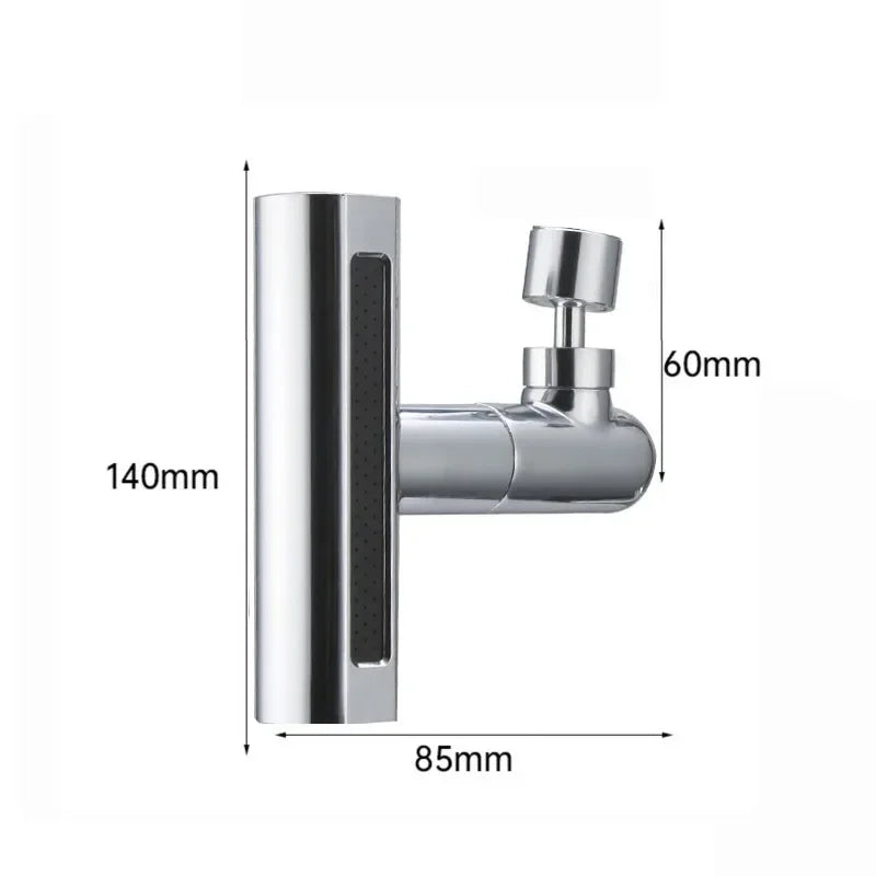 RainFlow - Chrome Pull-Out Bathroom Faucet with 4 Spray Modes