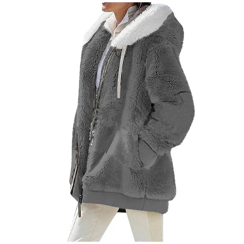 CozyCocoon Hoodie - Oversized Fleece Sweatshirt for Winter