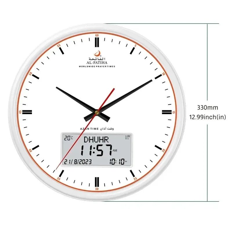PrayerTime Clock - Smart Wall Clock with Prayer Call Alerts