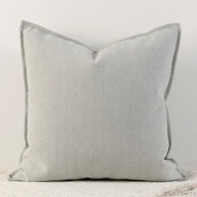 DuneWeave - Solid Color Chenille Cushion Cover for a Warm Interior