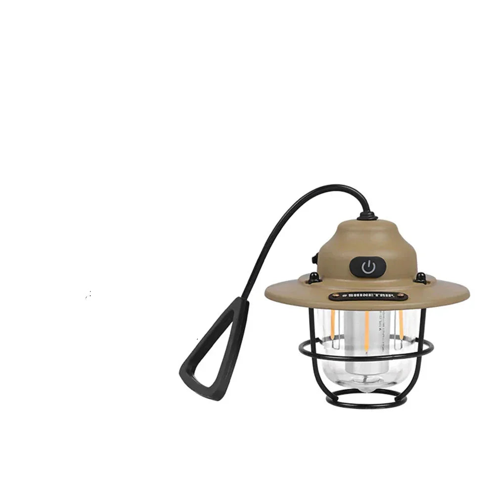 RetroLuxe - Lampe de Camping Vintage Rechargeable