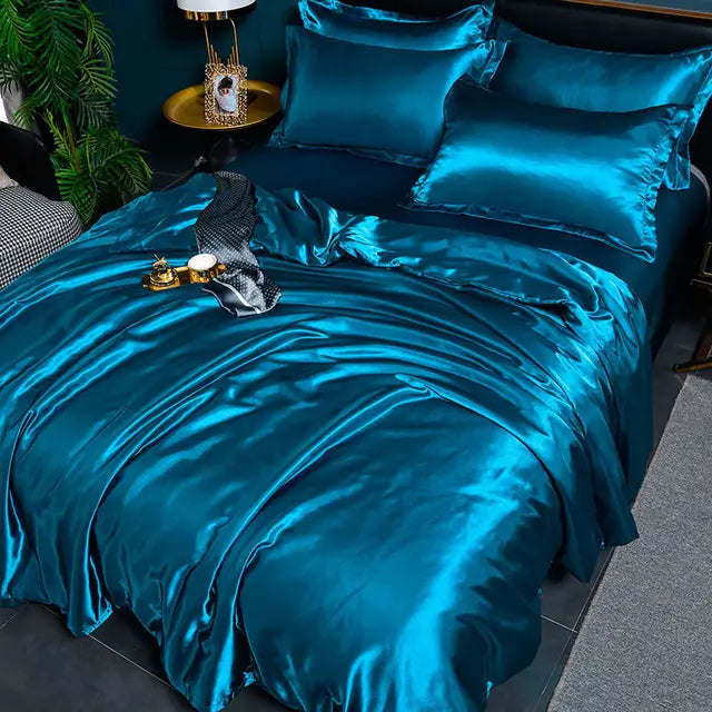 SatinLuxe Duvet Cover - Soft, Glossy Satin Bedding
