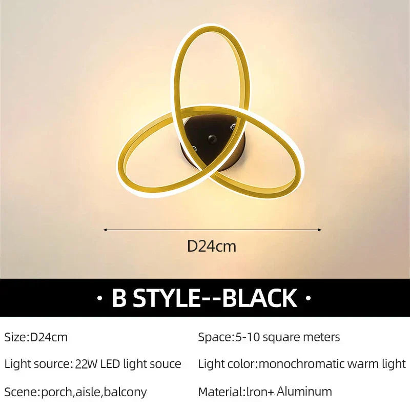 LuxeLED - Plafonnier LED Élégant pour Salon Moderne