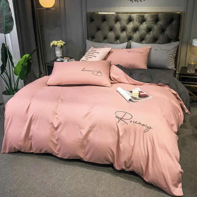 EmbroiLux Bedding - Elegant Embroidered Duvet Cover