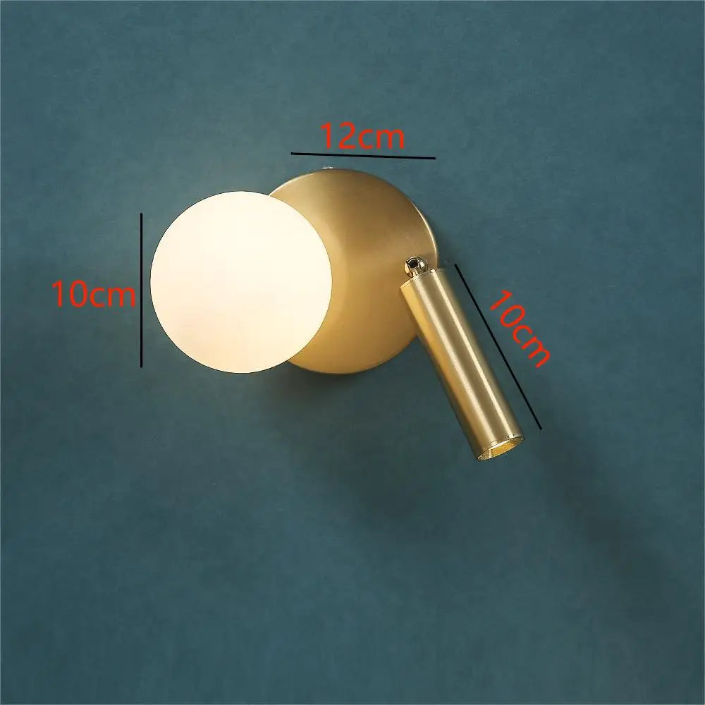 NordicLux - Rotating LED Glass Wall Lamp