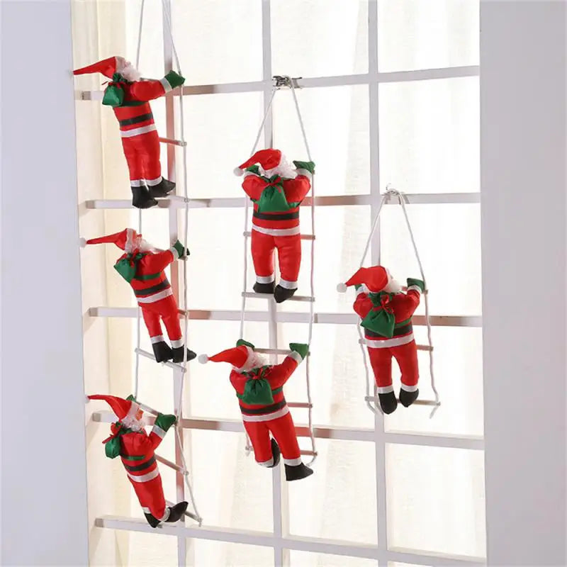 Climbing Santa - Festive Hanging Christmas Decoration