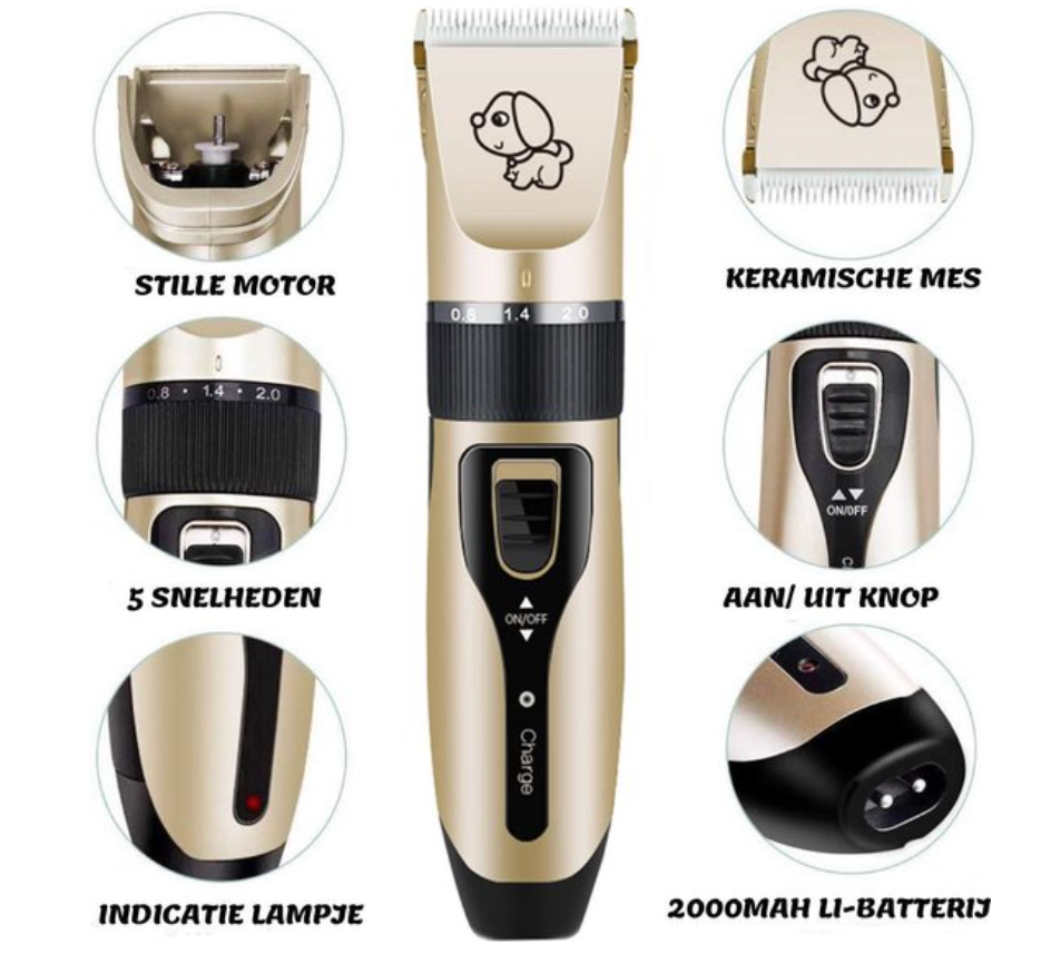 Pett Groomer - Pro Dog Clipper and Grooming Brush