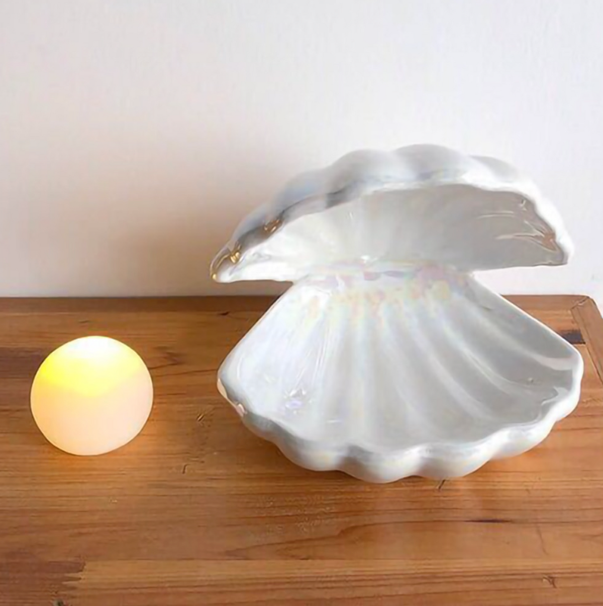 MystiShell - Decorative Ceramic Lamp with Soft Light
