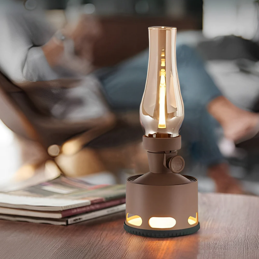 NostalgiaLamp - Vintage LED Lantern for Cozy Evenings