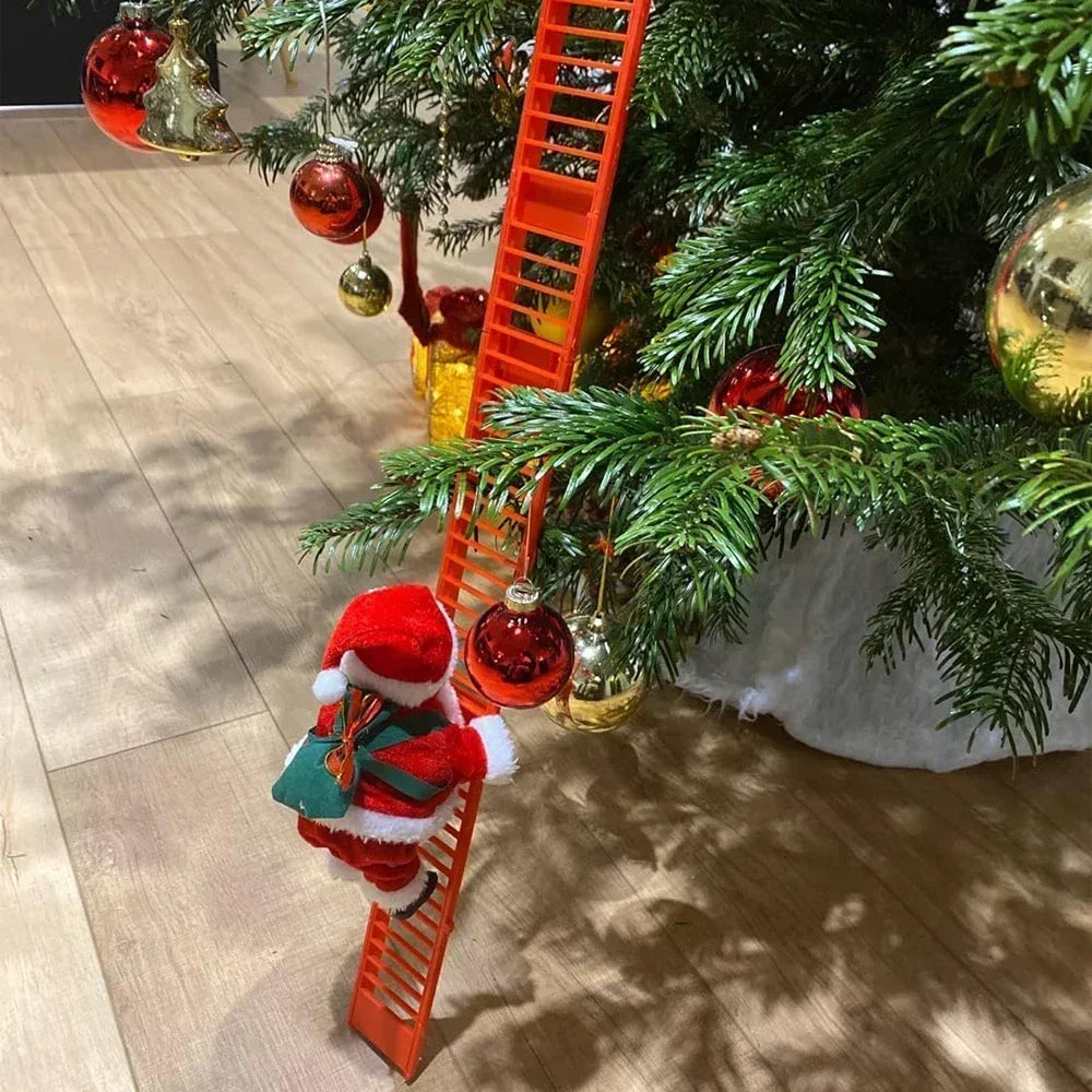 Musical Climbing Santa - Animated Light-Up Christmas Decoration