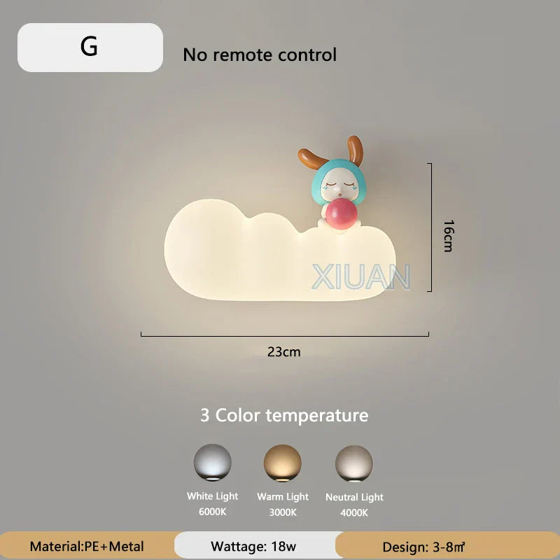 KidsDream - Playful LED Wall Lamp for Kids' Bedroom
