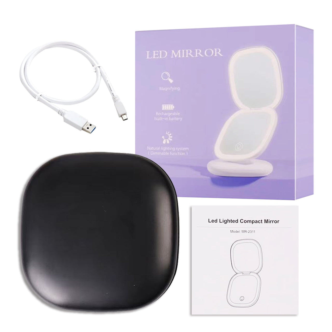 GlowMirror - Miroir Lumineux pour Look Rayonnant