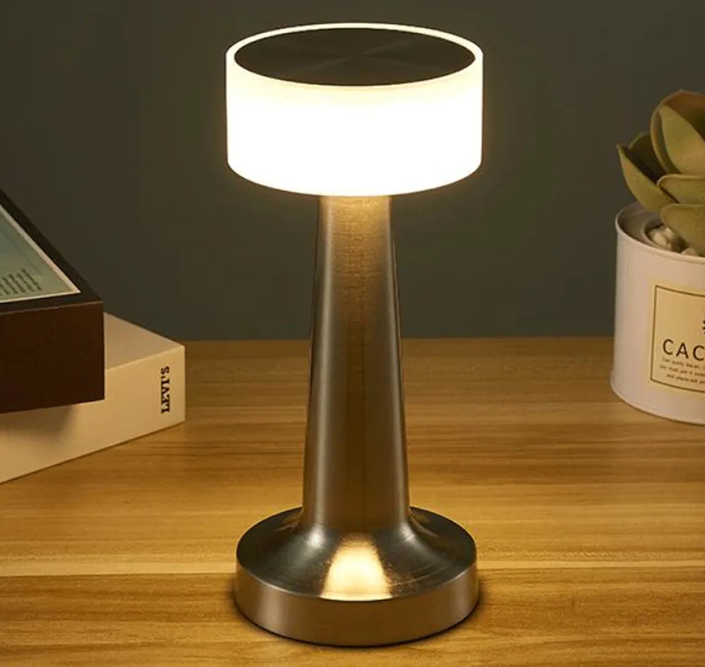 LumiCrest - Lampe LED rétro rechargeable sans fil