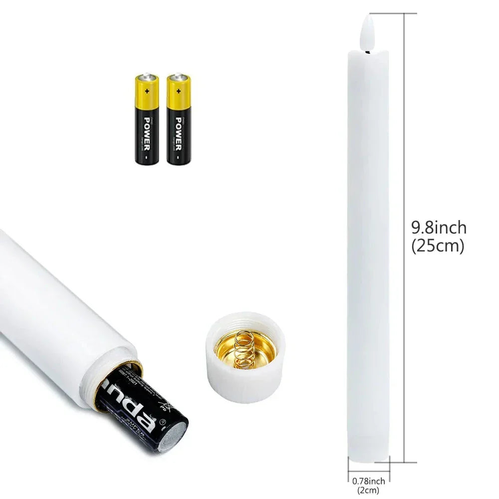 TaperFlame - Elegant Flameless LED Taper Candle Set