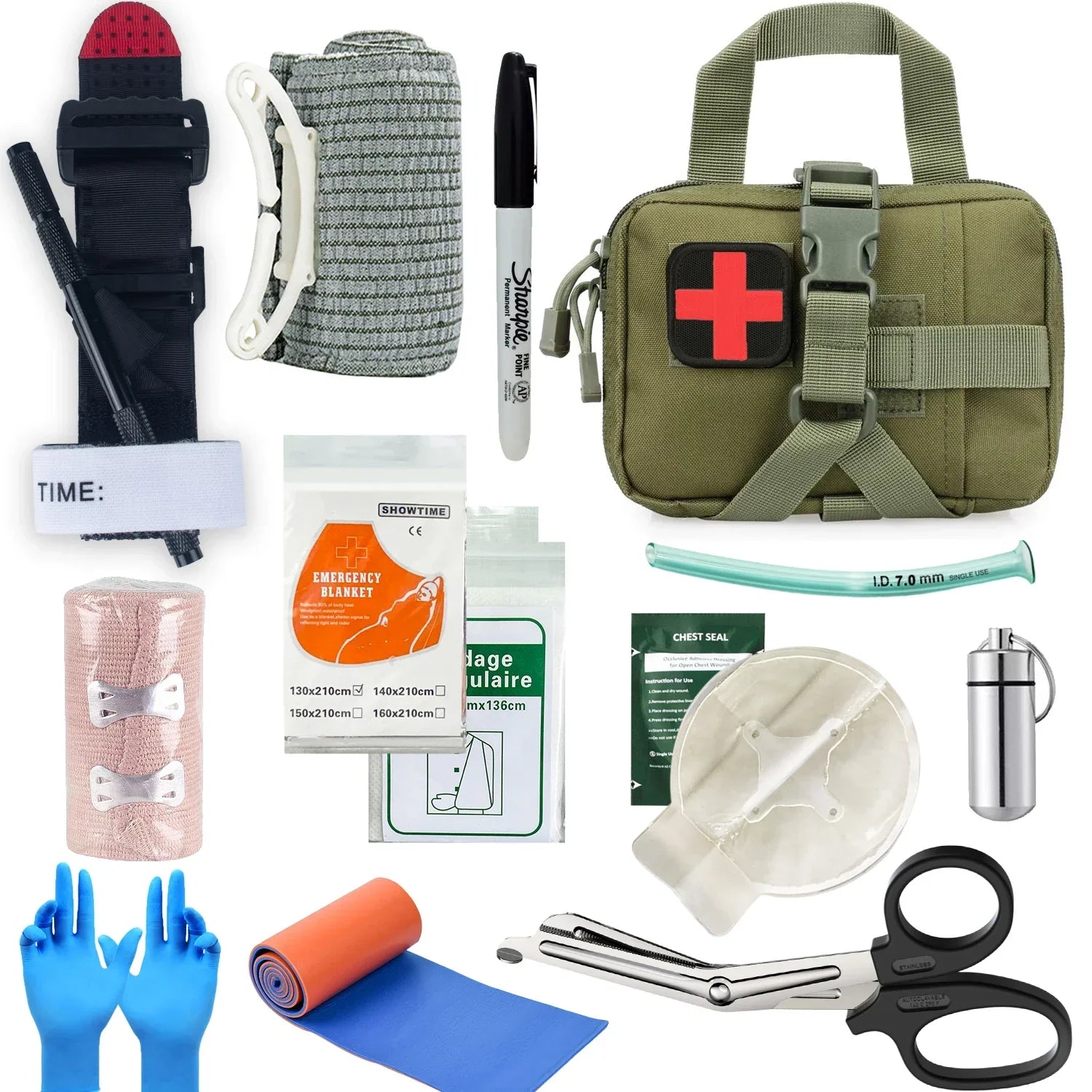 MedShield - Trousse de premiers secours complète pour traumatismes