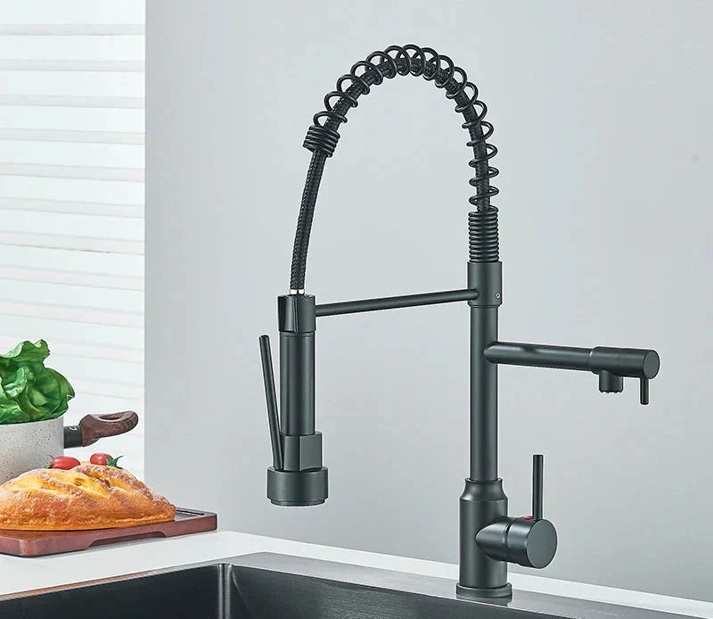 NickelFlex - 360° Rotating Modern Kitchen Mixer Tap