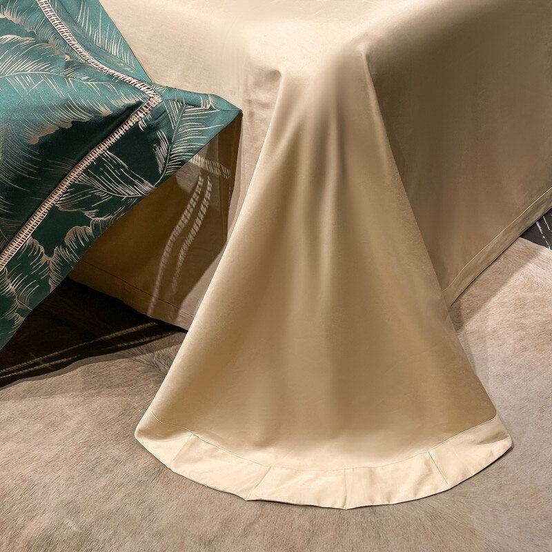 Verdant Leavescape - Egyptian Cotton Luxury Bedding Set