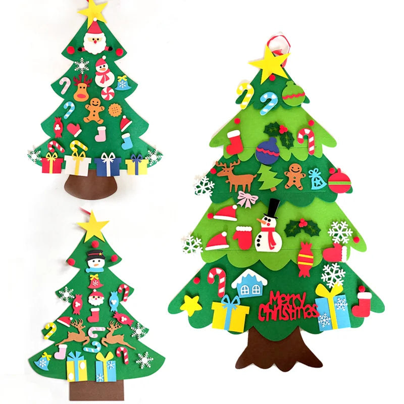 Felt Christmas Tree - Creative DIY Decorating Tree for Kids