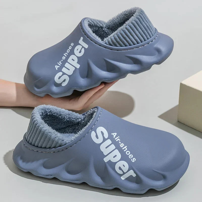 CozySol - Cotton Slippers with Plush Lining for Winter