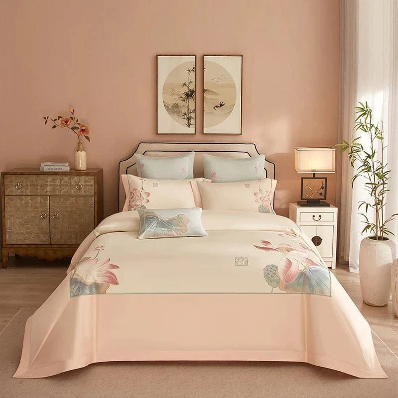 Lotus Pink - Luxury Egyptian Cotton Bedding Set