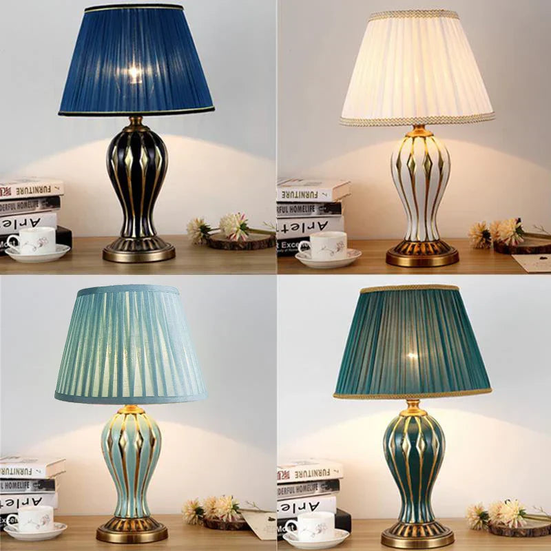 TimelessLuxe - Antique Ceramic Lamp for Elegant Interiors