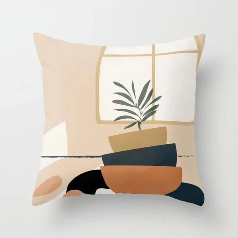 VelvetHaven - Botanical Cushion Cover for a Fresh, Natural Interior