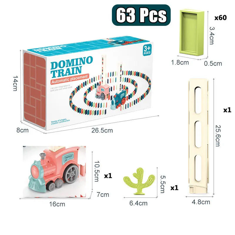 PominoRush - Colorful Domino Train for Kids