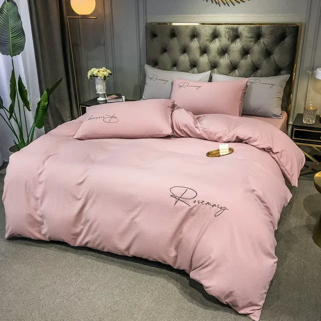 EmbroiLux Bedding - Elegant Embroidered Duvet Cover