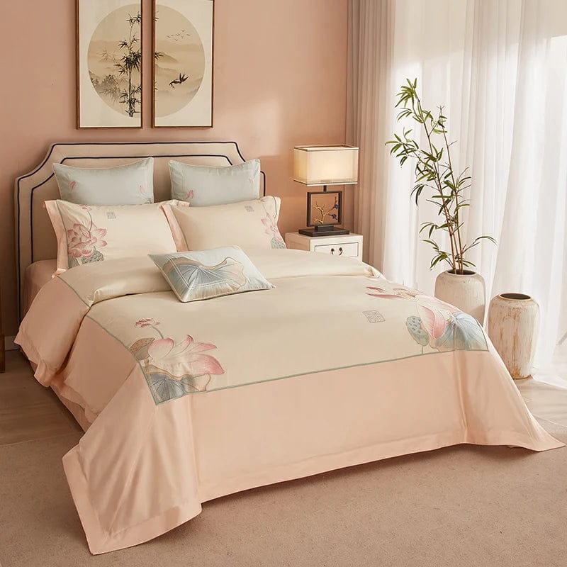 Lotus Pink - Luxury Egyptian Cotton Bedding Set