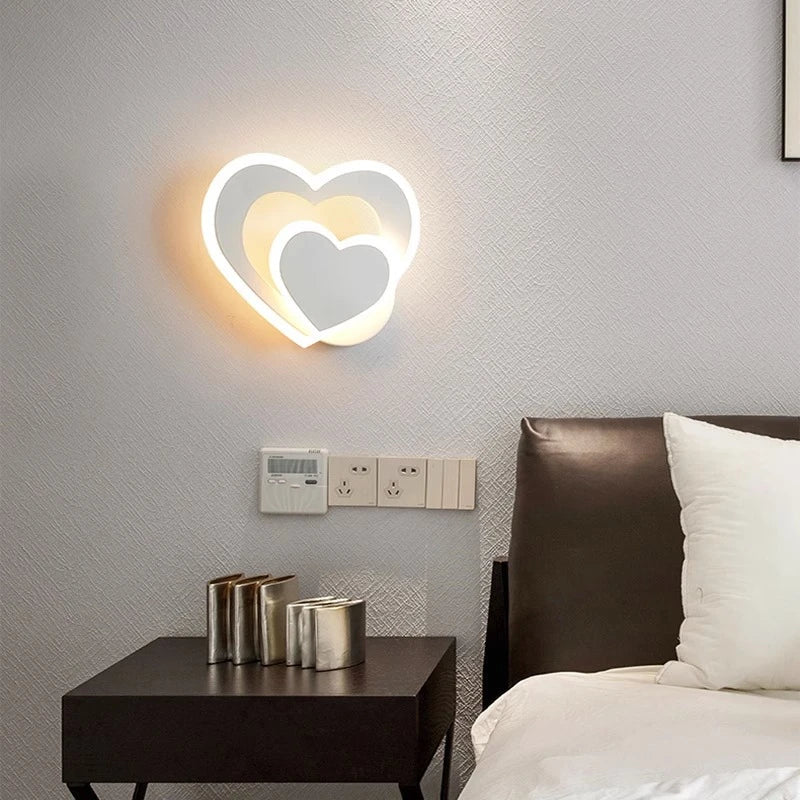 HeartGlow Wall Lamp - Modern LED Heart Wall Light