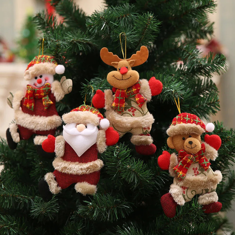 Magical Christmas - Set of 4 Festive Christmas Tree Ornaments