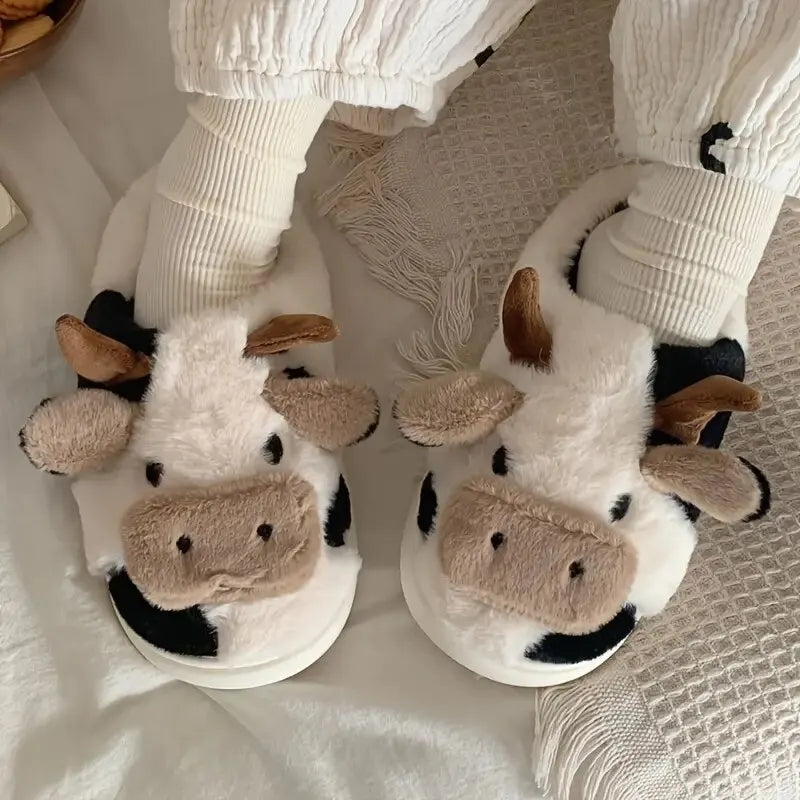 ComfortCow Slippers - Cozy Cow Slippers for Winter Days