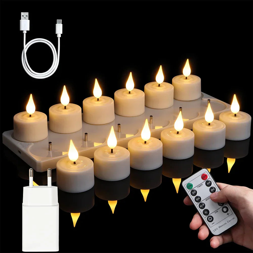Flickerflex - Rechargeable Flameless Flickering LED Candles