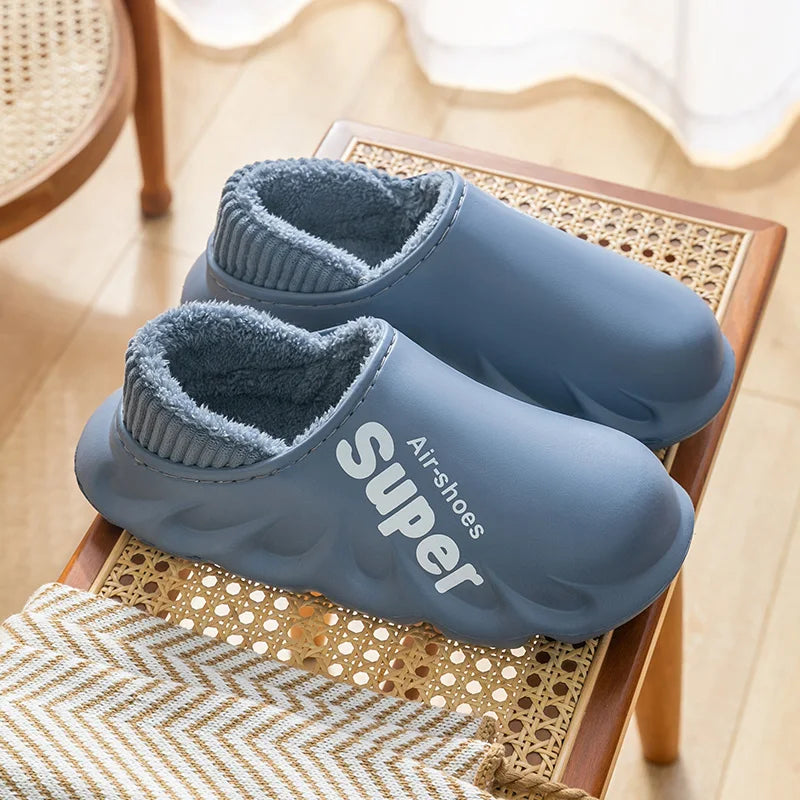 CozySol - Cotton Slippers with Plush Lining for Winter