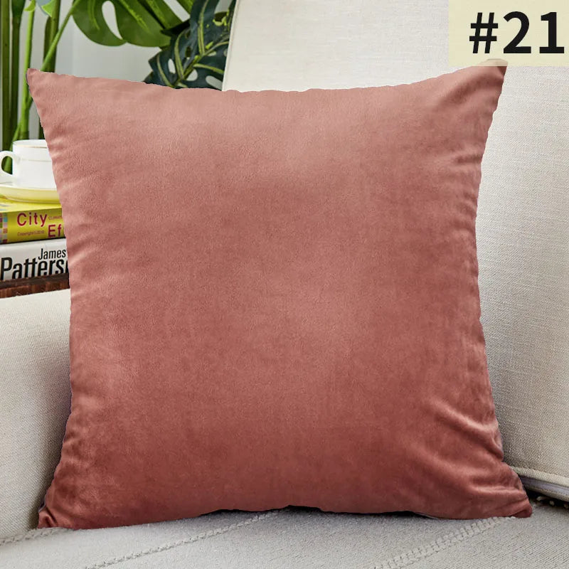 VelvetChic Cushion Cover - Solid Velvet Cover for a Luxurious Interior