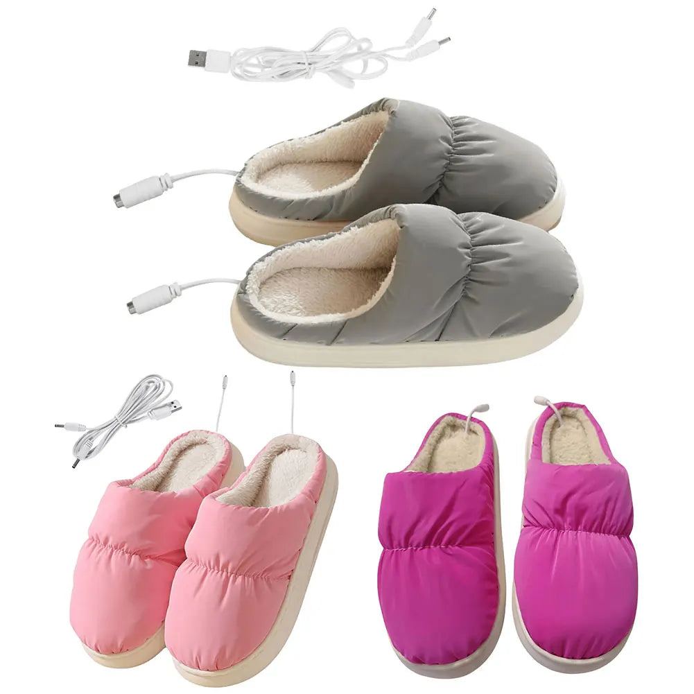 CloudCuddle Comfort Slippers - Plush Heated Slippers for a Cozy Winter