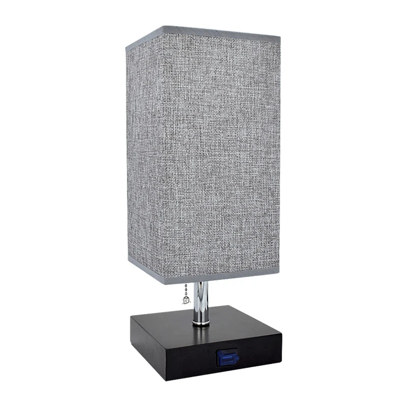 Nectalie - Elegant Bedside Lamp with USB Charging Port