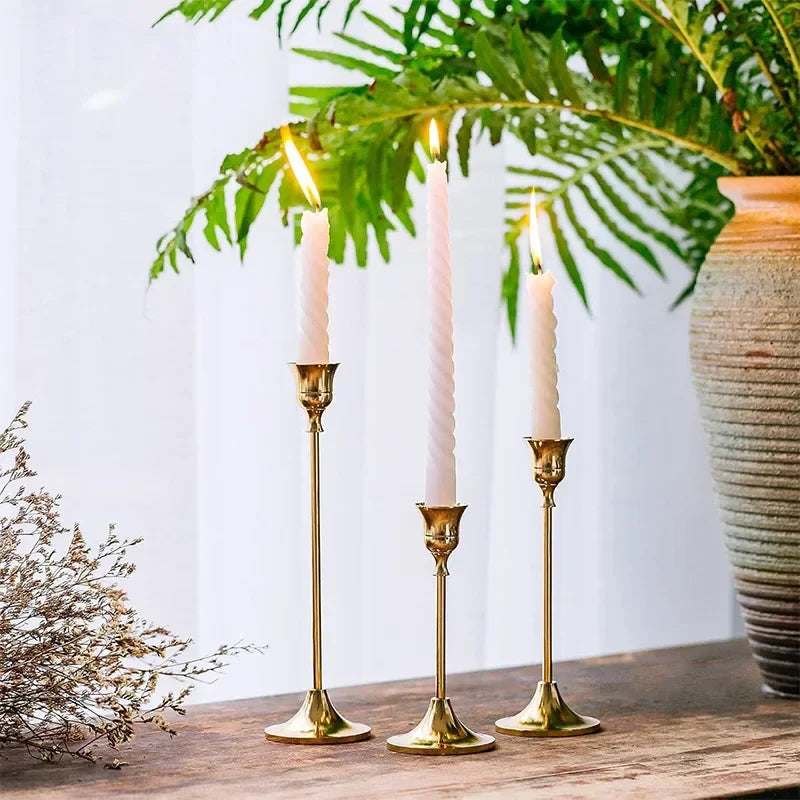 Dreamy Lights - Luxury Gold Candle Holders for Every Occasion