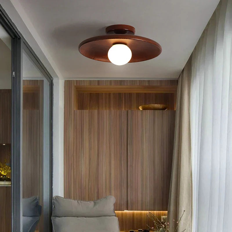 Woodland Ceiling Light - Wooden Pendant with Warm LED Glow for Your Home