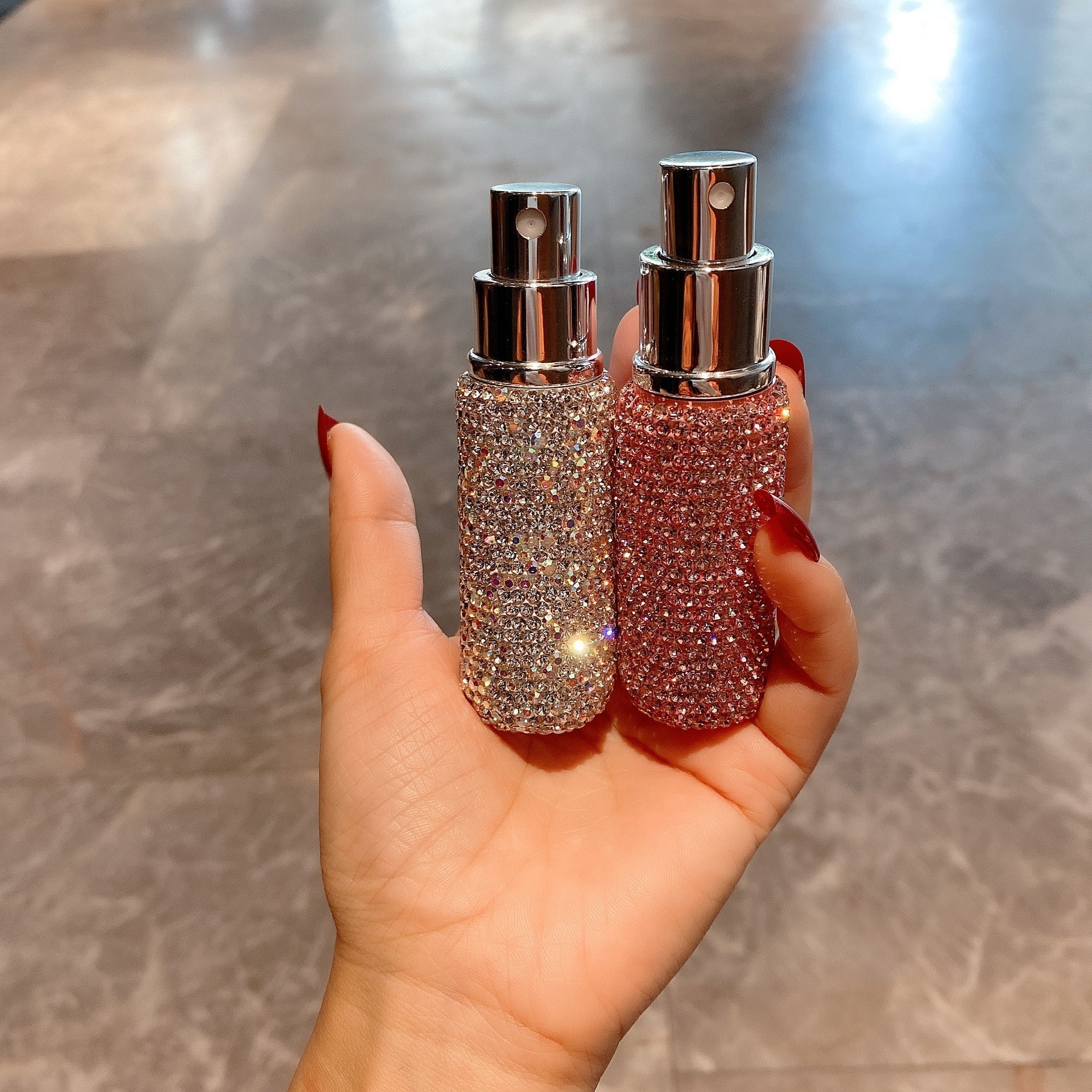 DiamondScent - Flacon Parfum Luxueux Rechargeable Stylé