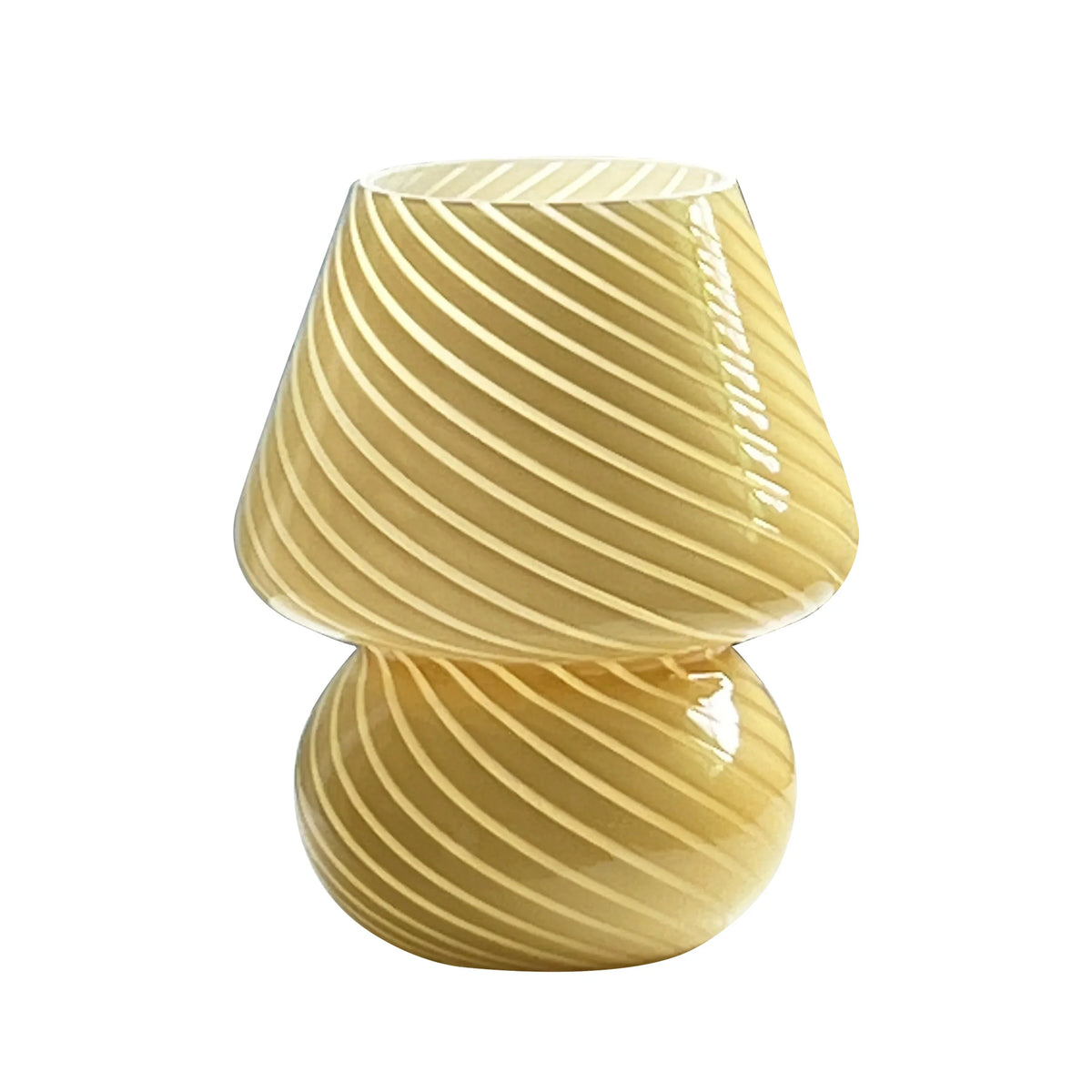 Murano Table Lamp - Mushroom Glass Lamp for a Warm Ambiance