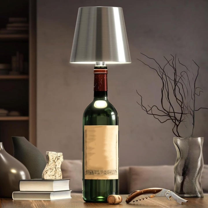 EmberGlow - Wireless Bottle Lamp with Touch Control and USB Charging